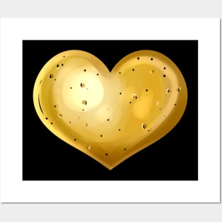 Potato In Heart Shape - Vegetarian - Go Vegan Posters and Art